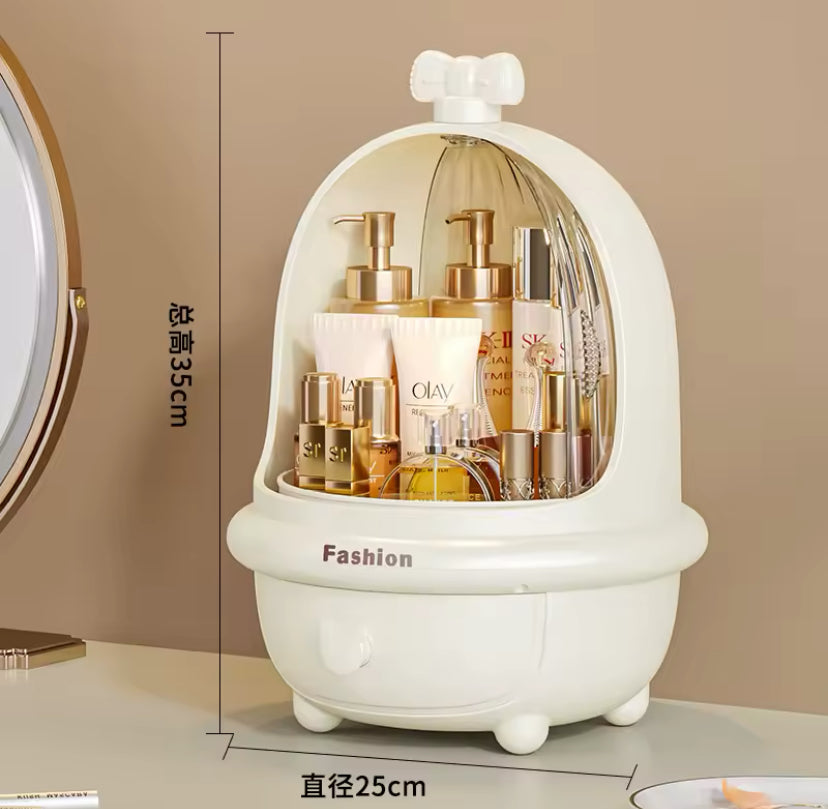 Multifunctional Cosmetic Organizer, 360° Rotatable Makeup Organizer, Large Capacity Drawer Type Cosmetic Storage Box, Dust And Water Proof Makeup Organizer Multifunctional Cosmetic Organizer, 360° Rotatable Makeup Organizer, Large Capacity Drawer Type Cosmetic Storage Box, Dust And Water Proof Makeup Organizer
